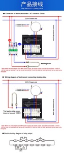 TEL96-9001-controlador de temperatura Digital para horno de gas, dispositivo de control de temperatura para horno de hornear, AC220V/380V, 0 a 400C - Product Image 6