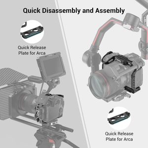 Canon R5 R6 R5 C 3233B için üst alüminyum alaşımlı aerodinamik yapı - Product Image 5