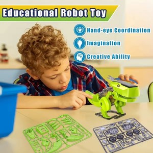 Samtoycn 4 In 1 DIYエネルギー駆動ソーラーシステムおもちゃ変形恐竜ロボットソーラーロボット科学STEM子供用ソーラーおもちゃ - Product Image 2