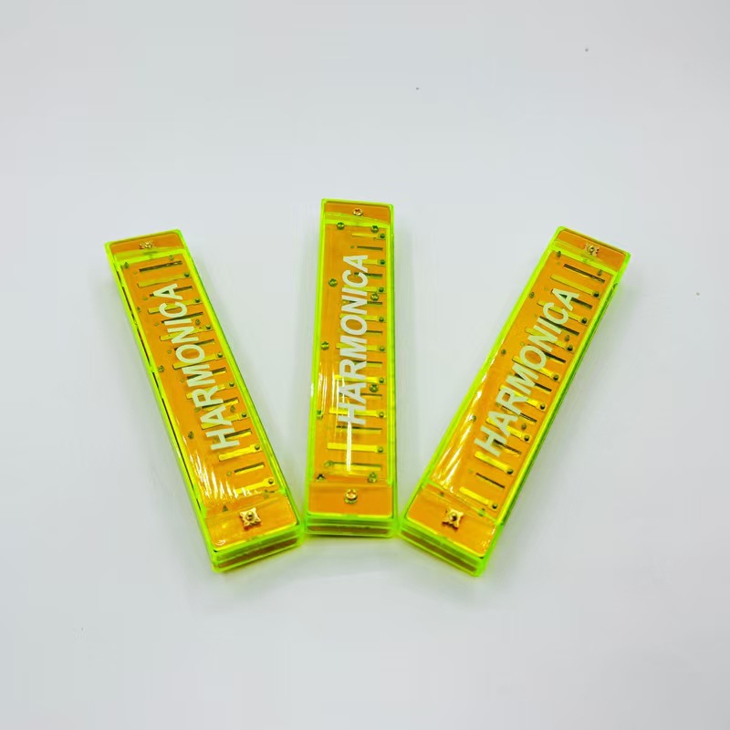 Transparent metal harmonica