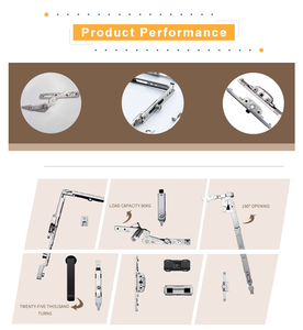 PDPロング長方形二重グレーズアルミオーニング窓付きセキュリティオーニング窓オーストラリア用 - Product Image 3