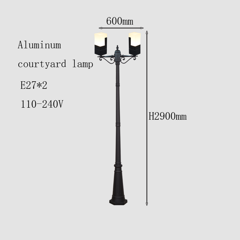 Black 2900-2lamp