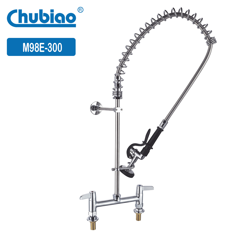 Unité de prélavage à montage central sur plan de travail de 8 pouces