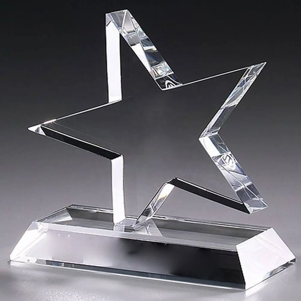 Cheap wholesale Blank acrylic award trophy Customized Shaped acrylic blank award