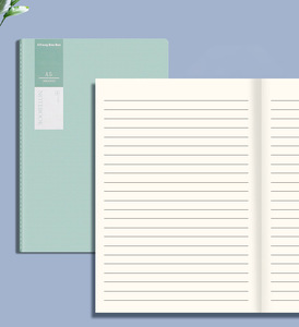 Barato a granel logotipo personalizado escuela gobernado libro de ejercicios cubierta de papel de color cuaderno de rayas A5 B5 cuadernos horizontales para estudiantes - Product Image 5