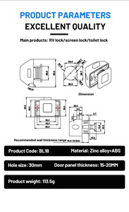 Bán buôn Keyless ngăn kéo ổ khóa, sửa đổi Khóa Phụ Kiện phần cứng khác phụ kiện phần cứng công cụ ổ khóa tủ khóa - Product Image 6