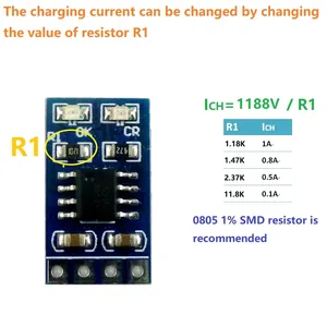 MPPTソーラーコントローラー3.7V4.2V18650リチウム電池充電1A充電器モジュール - Product Image 4