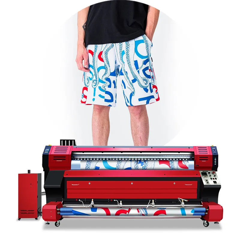 Impresora de sublimación de gran formato, solución de una parada, barato, para tela