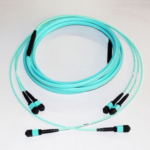 24x3 72 núcleos OM3/OM4 multimodo MTP MPO Cable troncal de fibra óptica Breakout Fanout Patch Cord para grandes centros de datos Redes usadas - Product Image 2