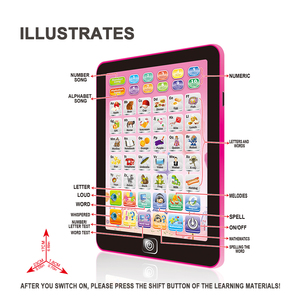 2024 nuevo ordenador portátil inteligente para niños multifuncional educación temprana máquina de aprendizaje de inglés pantalla táctil tableta Juguetes - Product Image 6