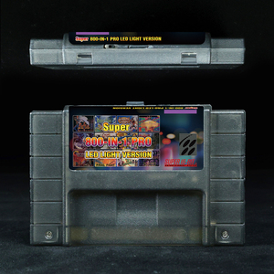 بطاقة ألعاب إضاءة LED فائقة الجودة في 1 لـ SNES خرطوشة وحدة التحكم في الفيديو 16 بت تدعم جميع وحدات التحكم في الولايات المتحدة الأمريكية/اليورو/اليابان - Product Image 5