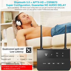 TV Funksender Empfänger blaue Zähne 5.0 Sender Empfänger 2 in 1 Ferns ender Audio RCA AUX Funk adapter