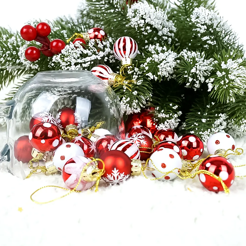 Decoración de árbol de Navidad inastillable, adornos decorativos personalizados, Bola de Navidad