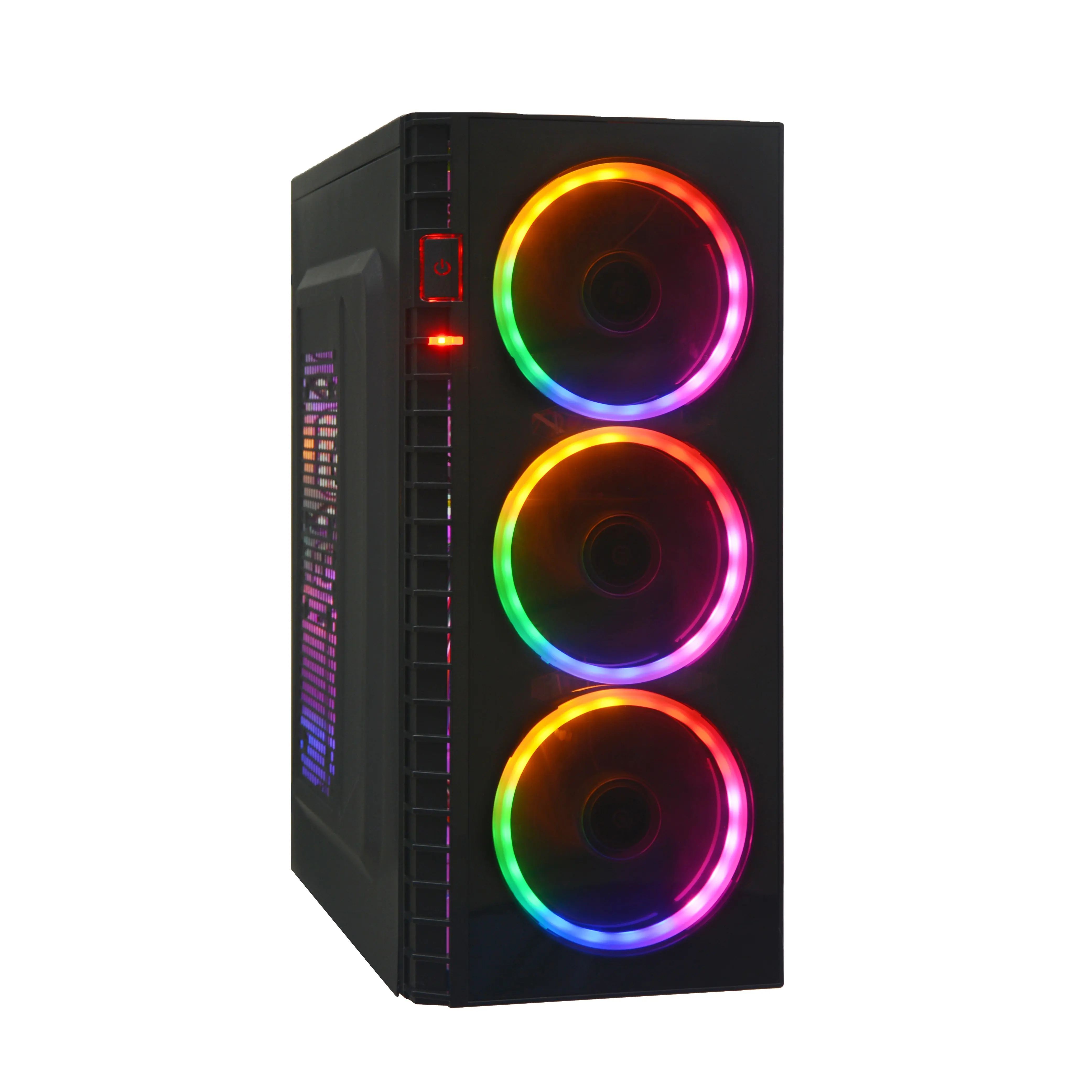 22 năm nhà máy sản xuất đầy màu sắc plexiglass CPU RGB FAN COOLER LED máy tính chơi Game trường hợp