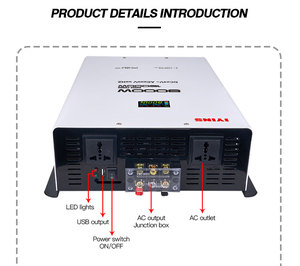 8000W Off Grid Solar <strong>Inverter</strong> with USB Dc 24v to Ac 220v 8KW LED Pure Sine Wave <strong>8000</strong> Watt Power <strong>Inverters</strong> - Product Image 3