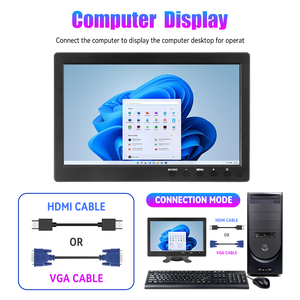 10.1 Pc Monitor 1920x1200 Touch Gaming Monitor for <strong>Raspberry</strong> <strong>Pi</strong> PS3 PS4 XBOX360 System CCTV with VGA <strong>HDMI</strong> BNC USB LCD <strong>Display</strong> - Product Image 6