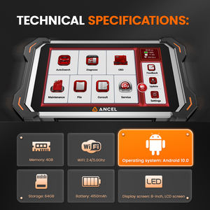 ANCEL DS600 BTフルファンクション34 + サービス双方向ECUコーディングキーマッチングOBD2診断ツールスキャナー1年保証 - Product Image 4