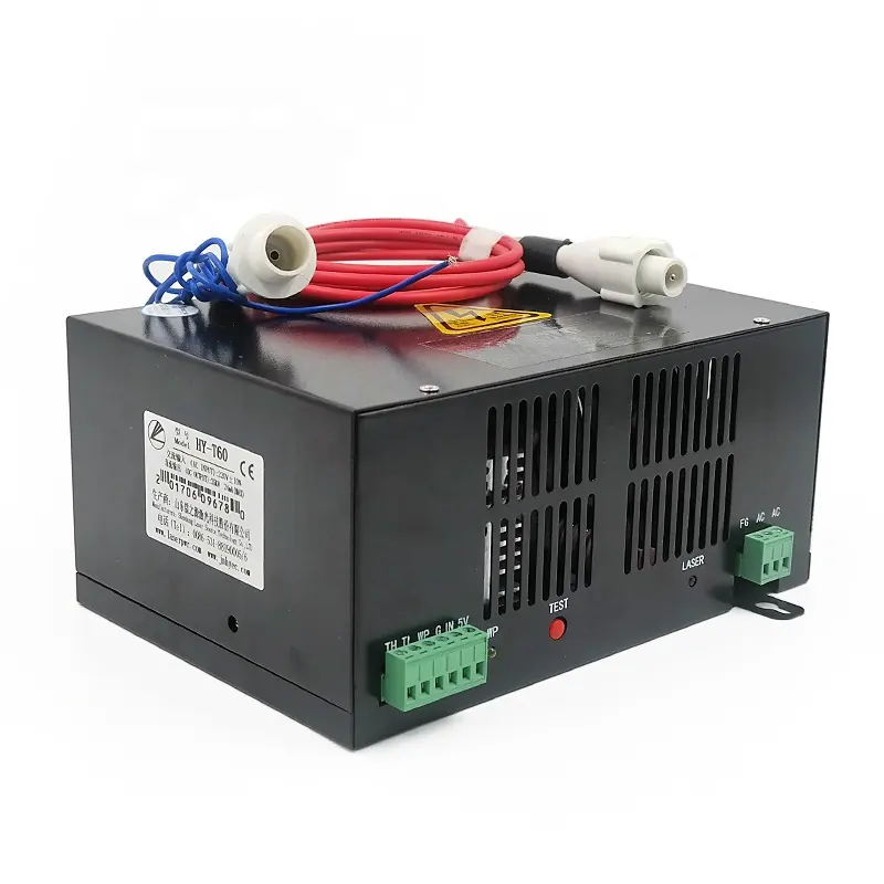 Laser ausrüstung steile HT-Y60 60W Co2 Laser-Strom versorgung für Laser-Schneide maschine