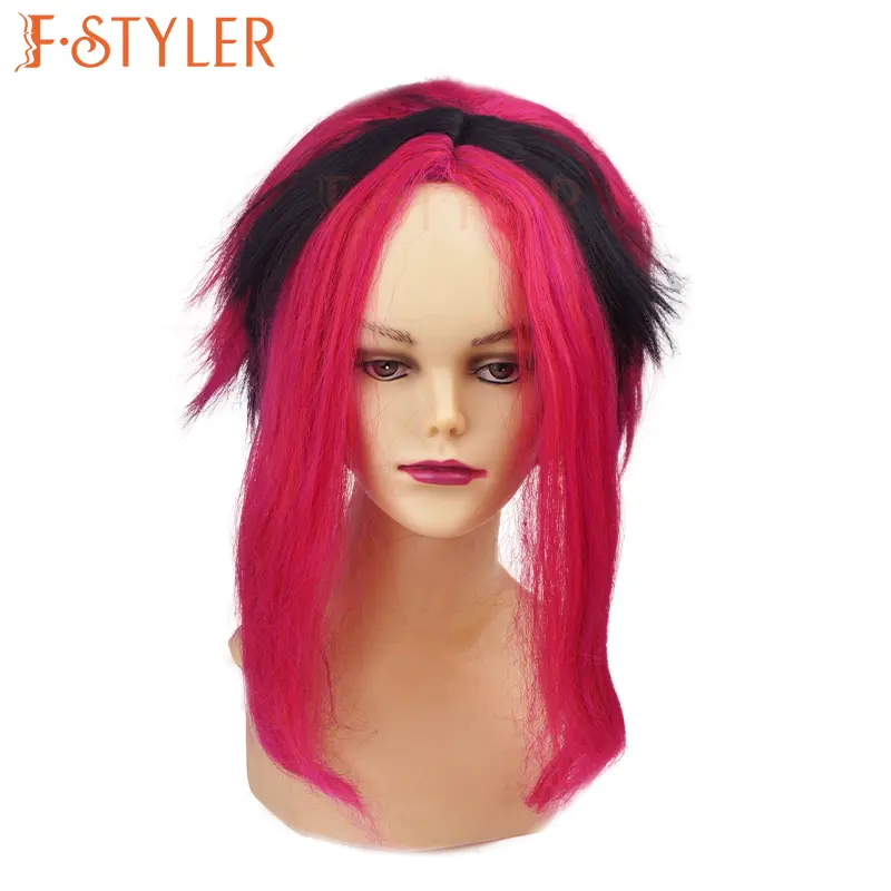 FSTYLER pelucas de Halloween carnaval gran oferta venta al por mayor venta de fábrica personalizar moda fiesta pelucas de cosplay sintéticas pelucas de anime