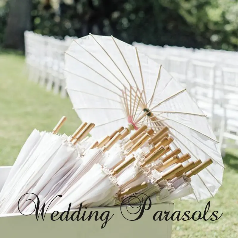 Wholesale Plain White Wedding Oil Paper Umbrella Fashionable Multipurpose Wedding Parasols White Paper Umbrella