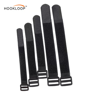 Correa de gancho autoadhesiva personalizada correas de gancho y bucle ajustables y duraderas con hebilla de plástico - Product Image 5