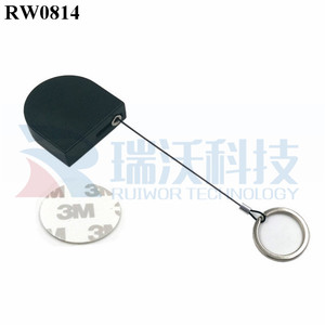 RUIWOR RW0814 <strong>D</strong>-shaped Micro Cable Retraction <strong>Mechanism</strong> Plus Demountable Key Ring for Retail Positioning Display - Product Image 4