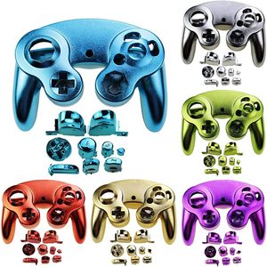 Voll chrom gehäuse Gehäuse vorne hinten Shell Cover für Gamecube NGC Controller mit ABXY L R Z Dpad Button - Product Image 1