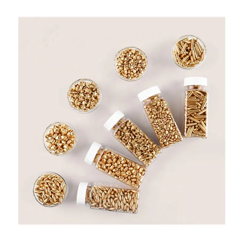 Sprinkles Sugar Candy Beads Pastry Items for Cake Tools Accessories Baking Pastry Tools With Bottle Bag Package 80g 100g 120g