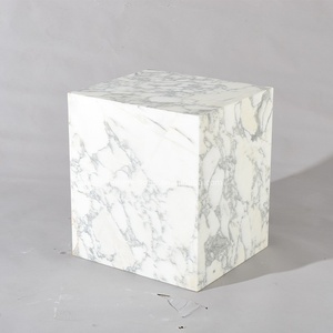 Hiện đại màu be travertine Bàn Cạnh Giường ngủ vuông đầu giường sang trọng Bắc Âu nội thất phòng ngủ - Product Image 5