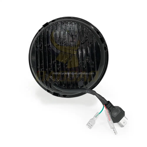 7 inç patron Metal yuvarlak beyaz sarı çift renk araç aydınlatma sistemi, için Harley Davidson bisiklet 70 Led ışık için Led farlar - Product Image 5