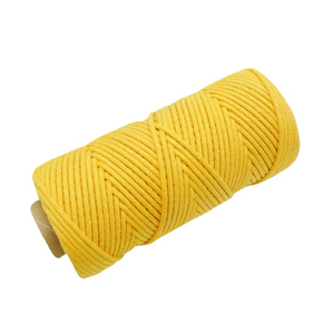Cuerda de algodón 100% redonda de macramé de muchos colores de 4mm de ancho de alta calidad para diseño DIY - Product Image 5