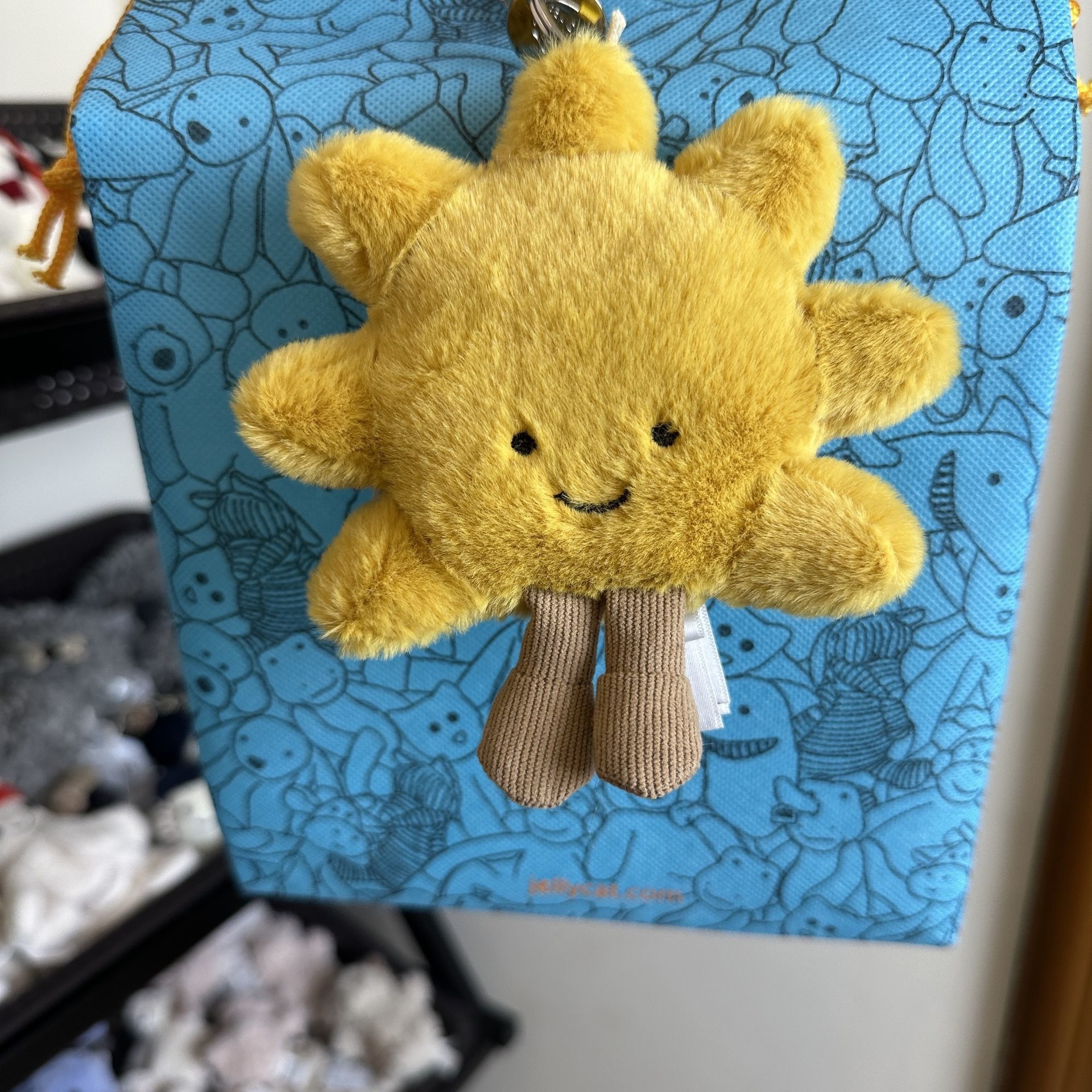 Pendentif tournesol - 9-11cm, sac anti-poussière avec étiquette.