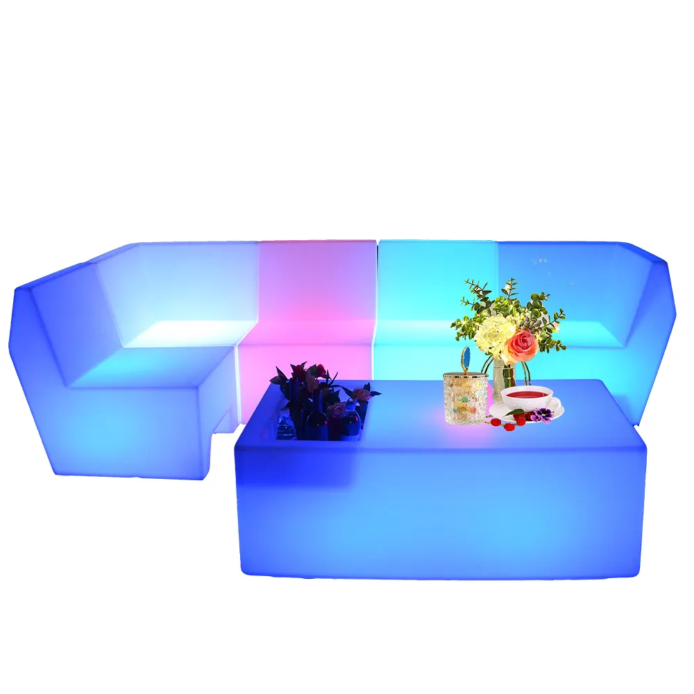 Taburete de alquiler para eventos y fiestas de boda, sala de estar, niños y adultos, barra de luz led moderna para exteriores, muebles, mesa, sillas, conjunto de sofá