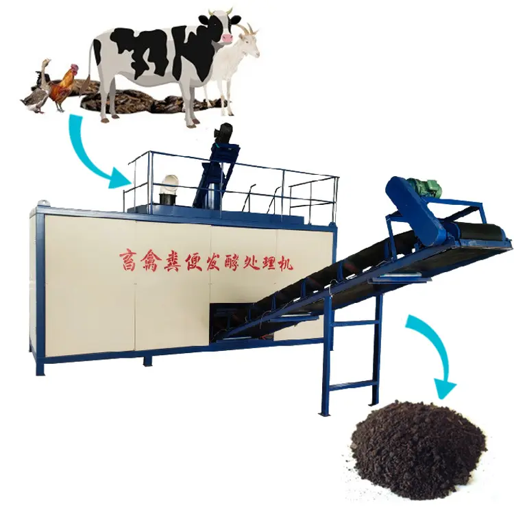 Máquina de procesamiento de fertilizante orgánico de pollo, estilismo de vaca, venta directa de fábrica