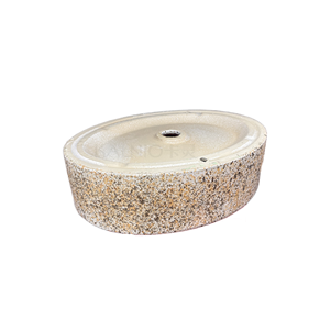 Modern Round Ceramic Basin <strong>Sink</strong> Easy Mount Installation for Bathroom and Kitchen Use Oval <strong>Shape</strong> for Countertop Wash - Product Image 5