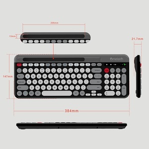 OEM 98 Keys 2.4Ghz Wireless <strong>Keyboard</strong> BT5.0 Computer <strong>Keyboard</strong> Multi Devices with Tablet Stand for Win/<strong>iOS</strong>/Android - Product Image 6