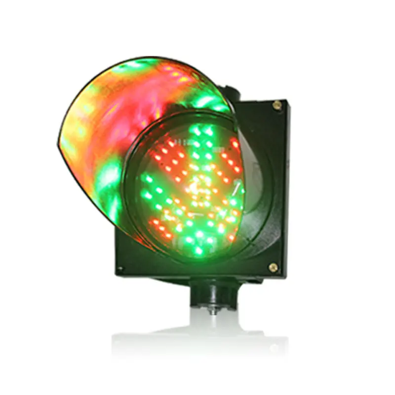 Luz de aviso de sinal de tráfego, luz de led com 12v, vermelha, verde, flecha 2 em 1, preço de fábrica, 200mm