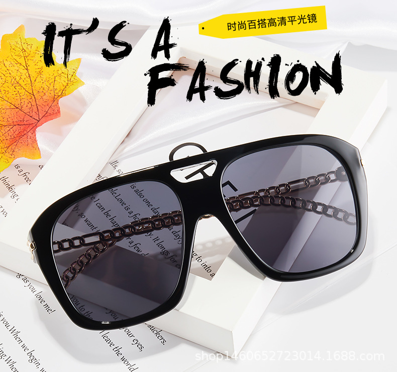New Sunglasses Women Sunglasses Street Shooting Personality Trendy Glasses Driver Sunshade Mirror