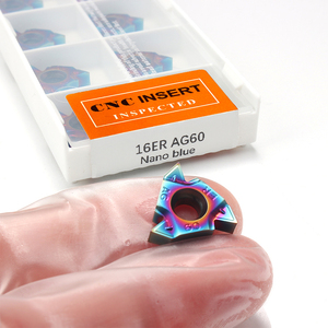 <strong>CNC</strong> <strong>Threading</strong> <strong>Turning</strong> <strong>Insert</strong> <strong>CNC</strong> 16ER AG55 22ER 5TR 22IR AG60 Threaded Shim Carbide Square <strong>Tool</strong> Thread <strong>Insert</strong> for Wood - Product Image 1