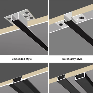 Alüminyum kanal difüzör ışık LED profil yüzeye monte erkek köşe LED ışık LED şeritler - Product Image 4