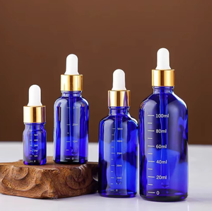 Venta al por mayor de Lujo 5ml-100mL Frasco cuentagotas de vidrio cosmético vacío para aceites esenciales de suero Características Línea de medición para el cuidado de la piel - Product Image 2