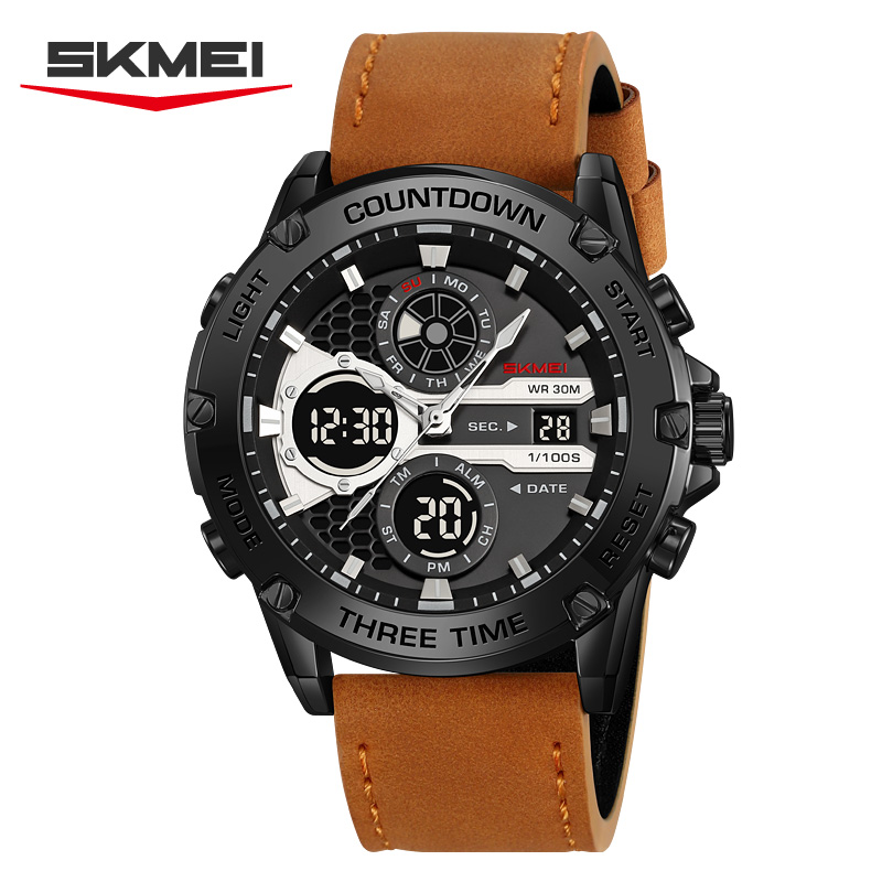 black/brown-leather