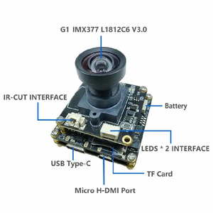 Módulo de cámara de 12MP Unidad libre USB Interfaz de la Cámara de adquisición de imágenes EIS 4K Módulo de cámara Sensor Cmos de 1/2.3 "Módulo de cámara IMX377 - Product Image 3