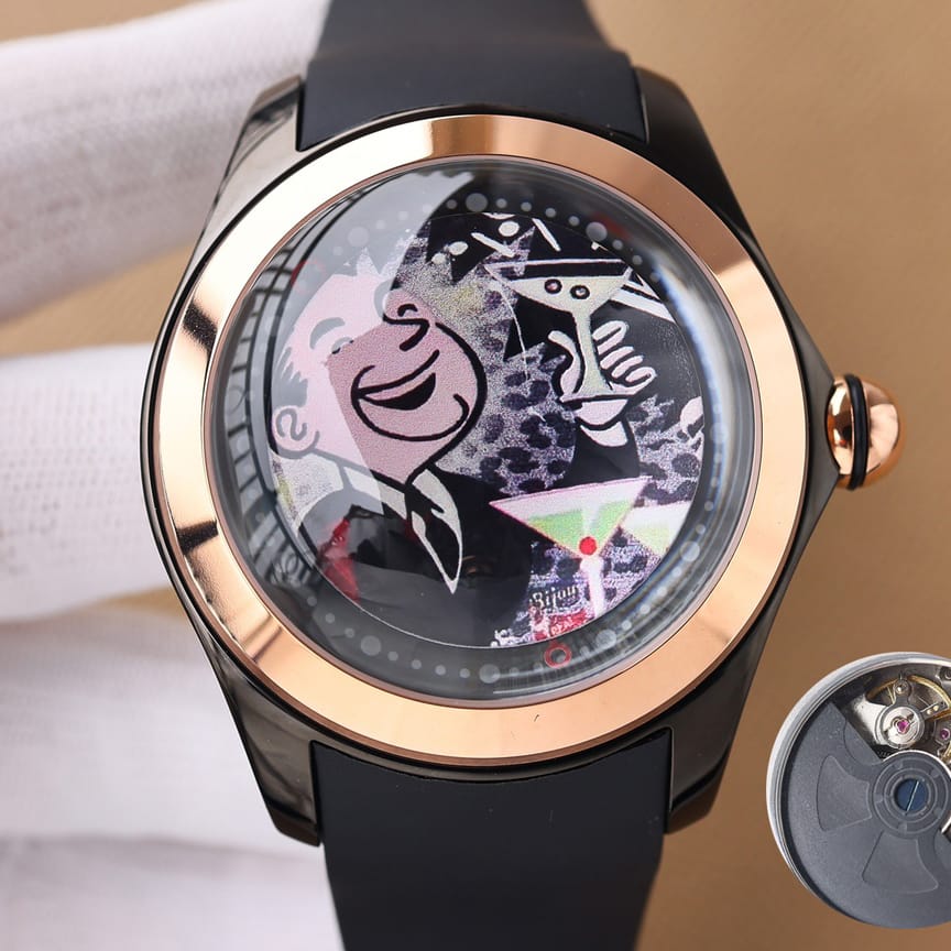 Black With Rose Gold Case