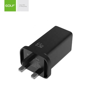Puerto de carga USB tipo C para móvil, adaptador de carga rápida personalizado de fábrica, 65W, cargador de pared GaN portátil certificado CE para viaje - Product Image 3