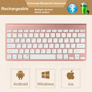 2,4G inalámbrico recargable Blue tooth teclado ratón Combo interfaz USB/BT Compatible portátil/escritorio Windows tableta coreana uso