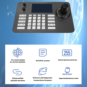 Modo de control de red con direcciones IP independientes Teclado de videoconferencia RS485 con pantalla - Product Image 4
