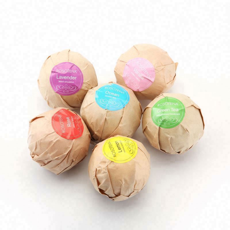 Özel etiket yeni özel doğal organik ballsgift seti büyüleyici fizzy banyo topları - Product Image 4