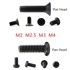 Stainless Steel Phillips Screws M1/M1.2/M1.4/M1.6/M2/M2.5 * 3/4/5/6/8/10ミリメートルクロスFlat/Round Head Thread Metric Machineネジボルト - Product Image 5