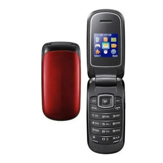 Free Shipping For Samsung E1150 Factory Unlocked Original Simple Super Cheap Classic Flip Mobile Cell Phone By Post